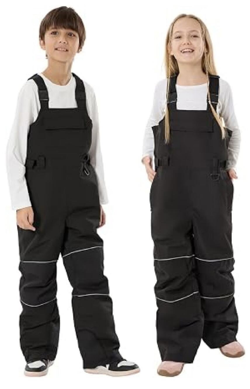 GSOU SNOW Kids Snow Bibs Boys Girls Ski Bib Snowboard Pants Insulated Waterproof